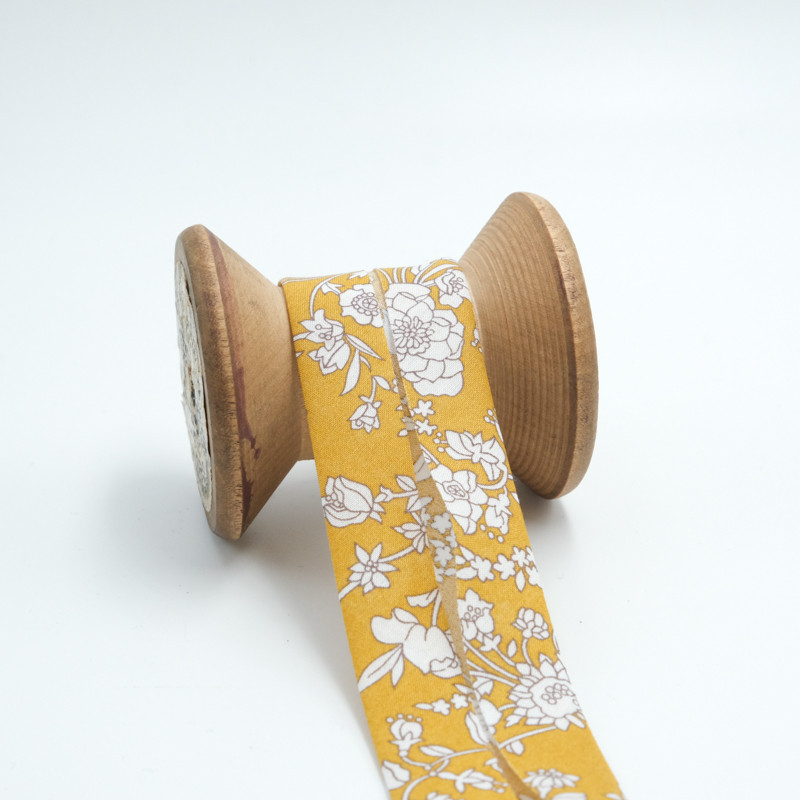 Liberty Fabrics Summer Yellow Bias Tape - Maison Klem